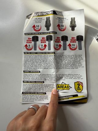 Retrovisores Moto Cromados