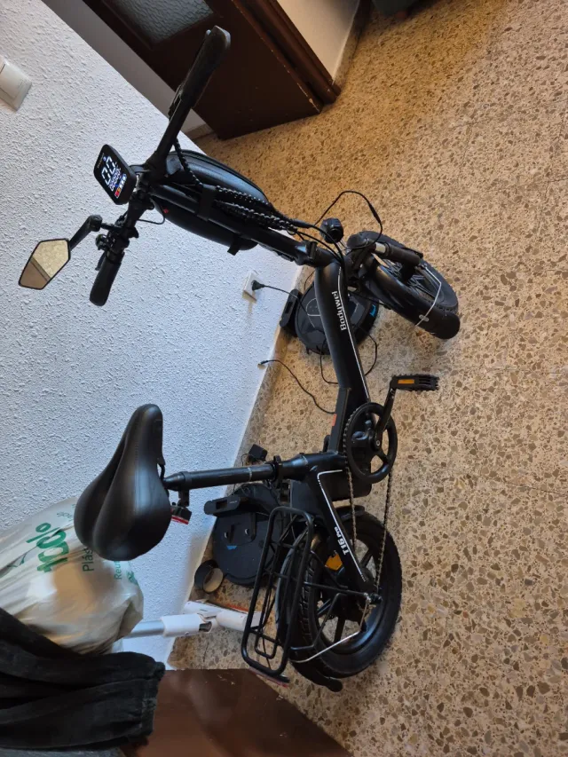 Bici Eléctrica Plegable Negra