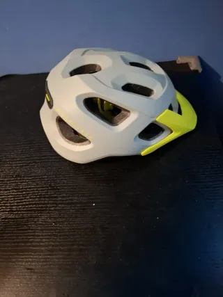 Casco Rockrider Gris y Amarillo