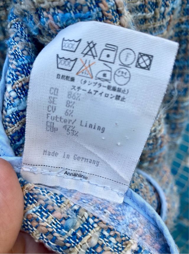 Blazer Tweed RENA LANGE Talla 40 L