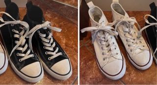 2 paia scarpe sneakers alte n.37