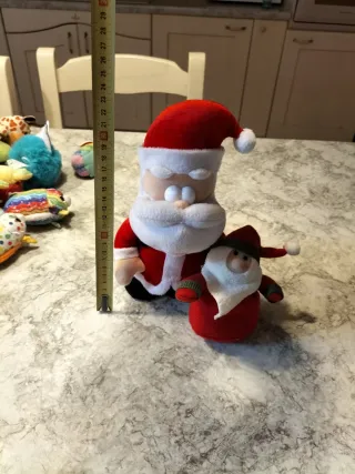 Peluche Babbo Natale e Folletto