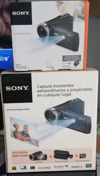 Sony Handycam HDR-PJ330E. Camara/proyector.