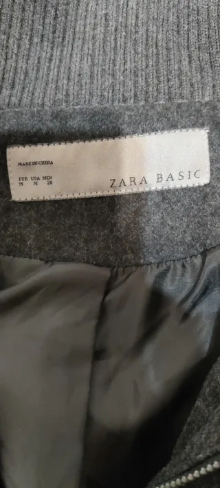 Chaquetón paño Zara Basic Talla M
