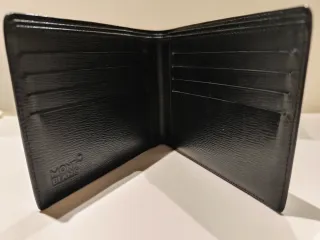 Montblanc Billetera Negra Piel