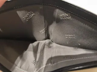 Montblanc Billetera Negra Piel