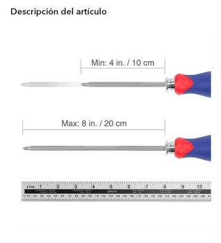 Destornillador WORKPRO 6 en 1 telescópico