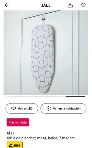 Plancha y tabla para colgar Ikea