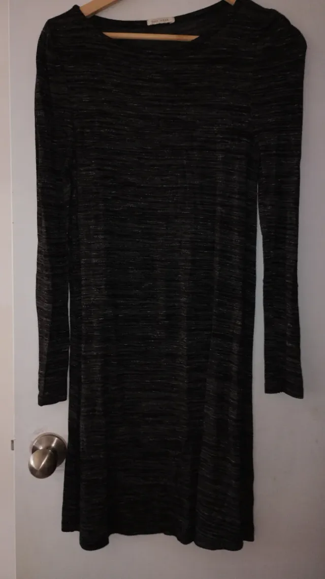 Vestido gris largo talla L