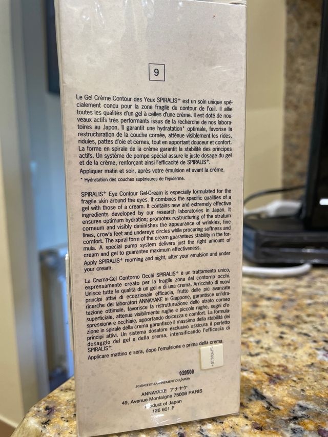 Crema Contorno Ojos Annayake Spiralis+