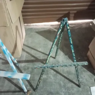 Lote 3 caballetes de madera