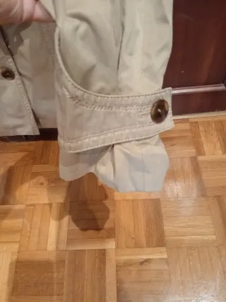 Gabardina camel forro animal print