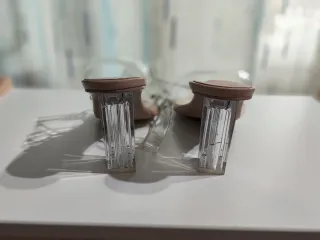 Sandálias de salto transparentes