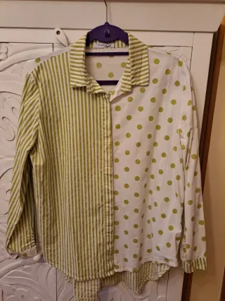 Blusa lunares-rayas talla única