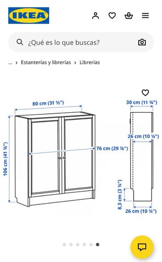 Librería BILLY / OXBERG IKEA Blanca