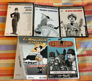 5 DVDs: Chaplin, Keaton, Laurel & Hardy