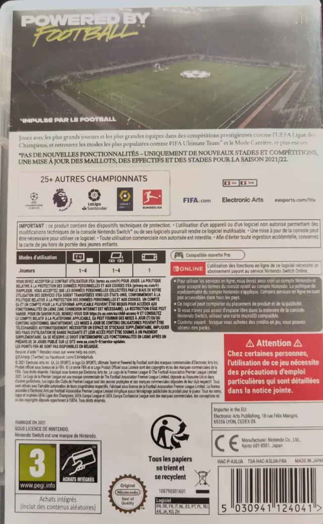 FIFA 22 Nintendo Switch Edición Esencial