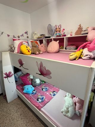 Cama Litera blanca unisex