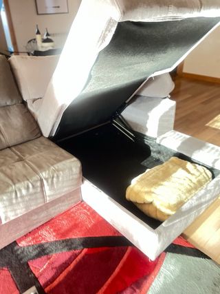 Sofá cheslong gris 3 metros