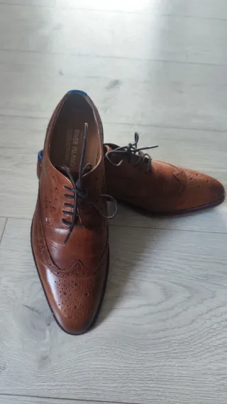 Zapatos Oxford Puntera Ala Florsheim Montin Marron