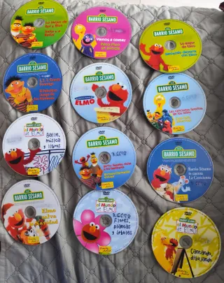 12 DVDs Barrio Sésamo Películas Infantiles
