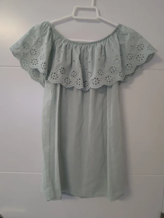 Blusa Koker verde bordada