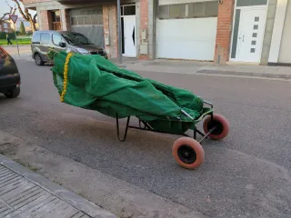 Carretilla paraguas para recoger aceitunas / almen
