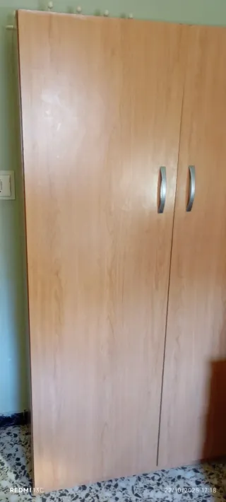 2 muebles Armarios  de madera con puertas