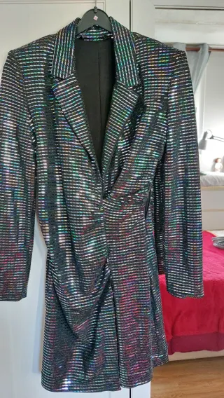 Vestido de fiesta lentejuelas mujer