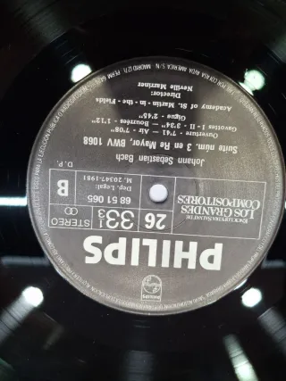 Vinilo J.S. Bach - Suites BWV 1067 y 1068