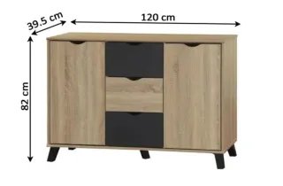 ELEGANTE COMODA DE MADERA