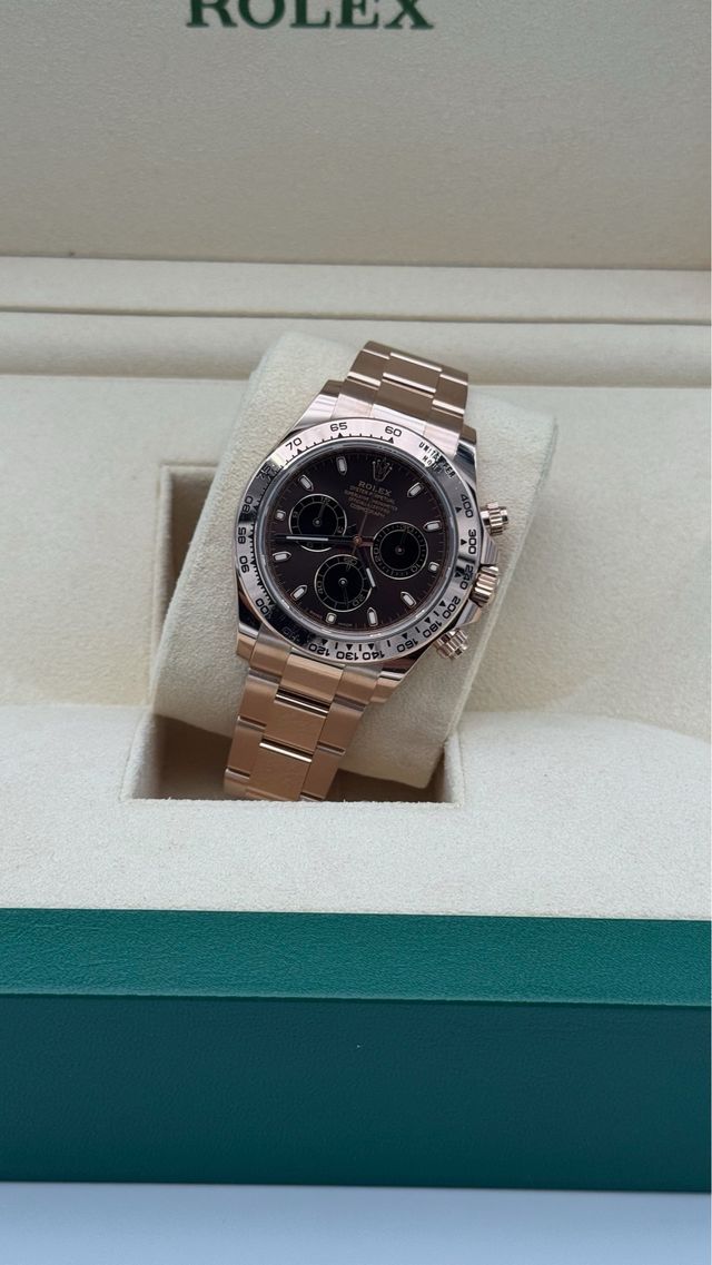 Rolex Daytona Oro Rosa Esf. Chocolate 2020