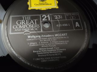 Vinilo Mozart: Conciertos Piano 21 y 22