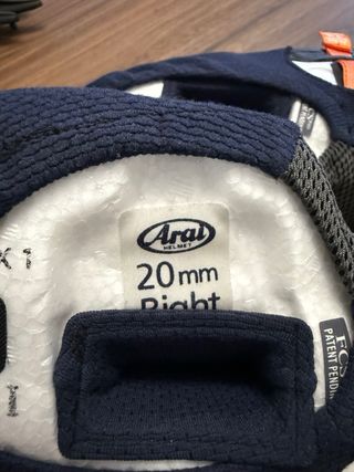 Arai 20mm almohadillas casco