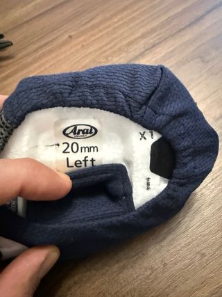 Arai 20mm almohadillas casco