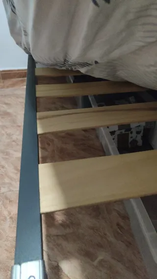Somier de madera y metal de 80x180