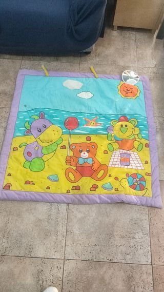 Manta de suelo para bebé con animales
