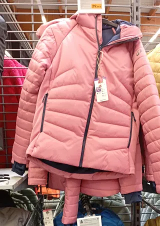 Cazadora acolchada niña rosa Talla 10-11 Años