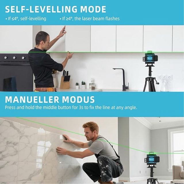 Nivel Láser Autonivelante Verde 360°
