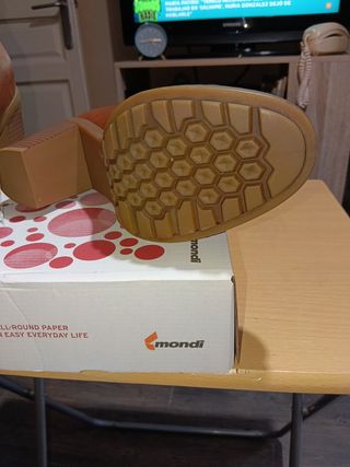 Botines tacón marrón talla 38 nuevos