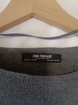 Jersey Zara Gris Talla S