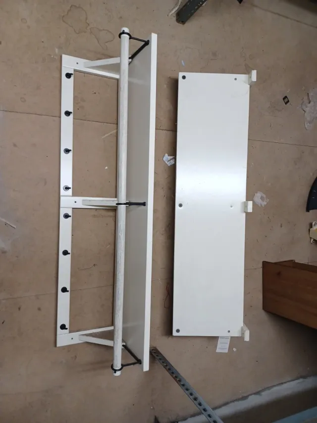 Balda perchero blanco