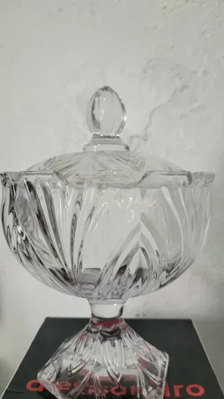 Bombonera de Cristal Alessandro Josi 24 cm