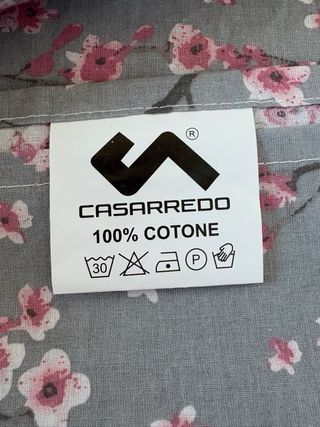 Lenzuola con fiori di ciliegio grigio e rosa