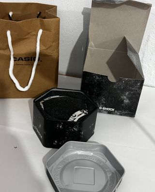 G-Shock Acero Azul y Plateado