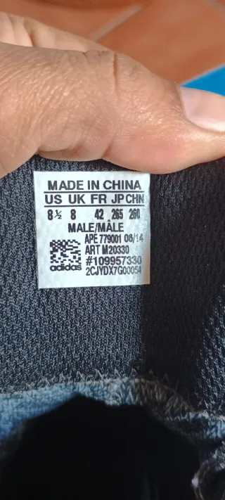 Zapatillas Adidas Botín Negro Talla 42