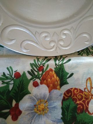 Piatto decorativo + tovaglia natalizia