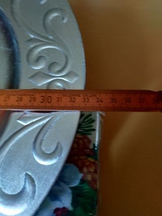 Piatto decorativo + tovaglia natalizia