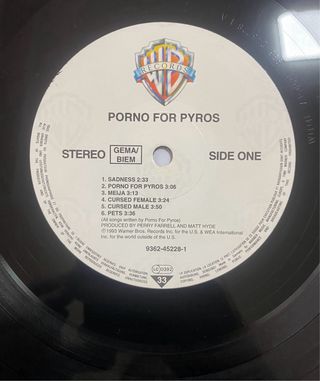 Vinilo Porno for Pyros "Porno for Pyros"