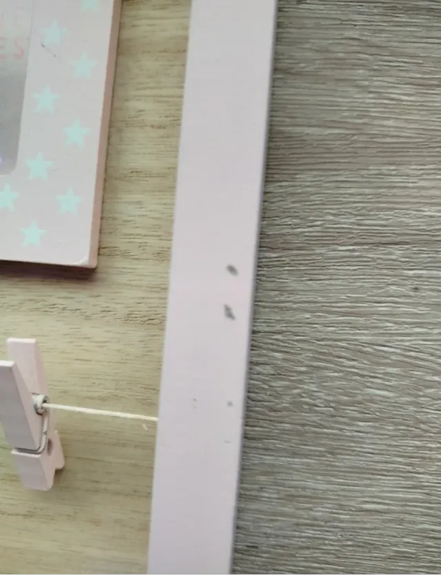 Portafotos infantil rosa.